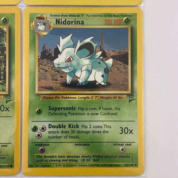 Pokemon Vintage Card Grass Type Lot B - Picture 5 of 10